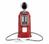 Adfaga Bomba dispensadora de bebidas de doble boquilla de 1000 cc Material ABS de primera calidad Estilo retro de gasolinera Alcohol Cerveza Vino Jugo Soda Dispensador de agua para (Roja)