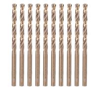 Adfaga Brocas helicoidales HSS, juego de brocas profesionales de acero de alta velocidad, 10 Uds., para placa de hierro de acero inoxidable, madera, 6,0mm, 6,5mm, 7,0mm, 7,5mm (7,5 10 piezas por