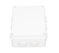Adfaga Caja de conexiones de alta resistencia, caja eléctrica de plástico ABS con clasificación IP65, caja de alimentación grande de 200x155x80mm para iluminación de césped y jardí