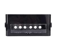 Adfaga Caja organizadora de regleta eléctrica Solución de gestión de Cables para Oficina en casa Contenedor de Almacenamiento de plástico con Corrector de Cable de Acceso de Doble (Negra)