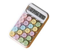 Adfaga Calculadora científica Pantalla LCD de 10 dígitos Botón mecánico Calculadora portátil para Estudiantes Exámenes Oficina Contabilidad Material ABS 15 cm (Blanca)