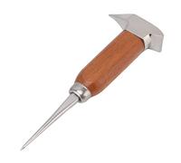 Adfaga Cincel para hielo de acero inoxidable 304 con mango de madera, herramienta trituradora de hielo resistente para romper cubitos de hielo en el congelador, máquina para hacer