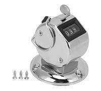 Adfaga Contador Clicker Letras claras de 4 dígitos Contadores manuales precisos Clickers con Carcasa de Metal para Filas de Personas Inventario de mercancías Ocasión estadística Fácil de