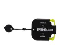 Adfaga Contador de puntuación de Golf Restablecimiento de un Toque Mini Contador de Golpes de Mano Doble para golfistas Deportes al Aire Plástico ABS Compacto 2.5x2.2 Pulgadas (Negro Amarillo)