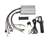 Adfaga Controlador de motor sin escobillas 36V 48V 1500W con pantalla LCD Empuñadura del acelerador para bicicleta eléctrica Scooter Carcasa de aleación de aluminio de alta potenci
