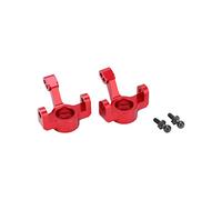 Adfaga Copa de dirección de metal RC Cuberero de aluminio de aleación de aluminio Allanado Part de actualización duradera Ligera para Traxxas Latrax Teton 1/18 RC Car 2 paquete (Petirrojo)