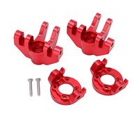Adfaga Copa de dirección delantera de aleación de aluminio y Base de asiento C, piezas de mejora resistentes para LOSI 1/8 LMT Truck RC, accesorios para coche, Juego de 2 (Roja)