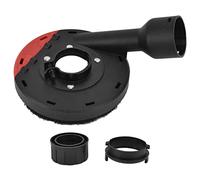 Adfaga Cubierta antipolvo para amoladora angular, cubierta resistente con puerto de vacío para corte de azulejos y pulido de hormigón, compatible con amoladoras angulares de 4, 4,5