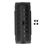 Adfaga Cubierta de seguridad para cables de extensión Caja eléctrica para exteriores Estuche protector ABS para cables Conexiones de cables 295x117x75 mm Decoraciones navideñas inf (Negra)