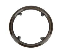 Adfaga Cubierta protectora de bicicleta protectora duradera protector de la cadena de bicicletas de plástico para bicicletas de montaña en carretera negra 43 g fácil instalación