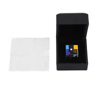 Adfaga Cubo de Prisma de Vidrio óptico K9, Herramienta de enseñanza Decorativa de vidrieras de refracción de luz Colorida para experimentos científicos de fotografía, 23x23x23 mm c