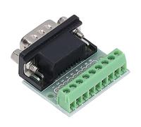 Adfaga DB9 Macho a Tornillo Bloque de terminales Placa de ruptura Adaptador de Conector RS232 de 9 Pines Diseño Compacto Duradero para proyectos en Serie