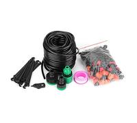 Adfaga de riego por microagua, manguera de jardín de 25 m, kit de riego por goteo automático, plástico ABS de alta calidad, duradero para plantas de invernadero, flores y verduras