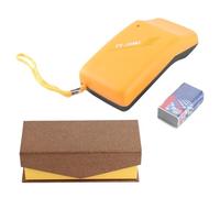 Adfaga Detector de Agujas de Mano Profesional Escáner de Metales de Alta Sensibilidad para Ropa Textiles Zapatos Calcetines con Cuerpo de Plástico 135x65x35mm Incluye 2 Baterías Ac