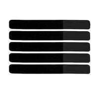 Adfaga DUUTI 5 Correas para Bomba de Bicicleta, Ajustables, Reutilizables, de Nailon, con Gancho y Bucle, Bandas de Seguridad para estantes de Almacenamiento, Mochilas, esquís, EST (Negro)