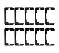 Adfaga Espaciador de placa de pared, dispositivo de nivelación, espaciador de receptáculo, 10 piezas, kit de reparación de salida resistente al agua de acero premium para asegurar