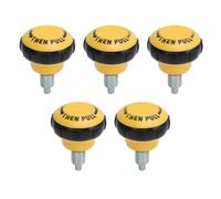 Adfaga Fitness Spring Pull Pin Paya de liberación rápida Paya de Ajuste Durable para Equipo de Resistencia a la Bicicleta de Ejercicio Iron Plástico 5 PCS (Amarillo Negro)