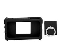 Adfaga Funda protectora de silicona para osciloscopio, accesorio suave y duradero a prueba de golpes, para osciloscopio DS212, rojo, negro, amarillo, 100x58x11,5mm (Negra)