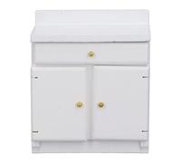 Adfaga Gabinete de Cocina para casa de muñecas en Miniatura, Muebles Decorativos de Madera de Abedul a Escala 112, Accesorios para Cajas de habitación Modelo para casa de muñecas