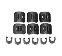 Adfaga Guías de cables de bicicleta Clips adhesivos en C Organizadores de cables de aleación de aluminio para bicicleta de montaña de carretera Desviador de freno Kit de gestión de