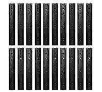 Adfaga Guías para cajones de alta resistencia, 10 pares, rieles de extensión total con rodamientos de bolas, capacidad de carga de 45 kg, 45 mm de ancho, acero laminado en frío par (30,5 cm / 12