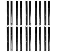 Adfaga Guías para cajones de alta resistencia, 10 pares, rieles de extensión total con rodamientos de bolas, capacidad de carga de 45 kg, 45 mm de ancho, acero laminado en frío par (22 pulgadas