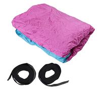 Adfaga Hamaca Doble para Acampar con Correas para árboles Cama Colgante portátil Resistente para Viajes al Aire Libre Tafetán de Nailon Ligero 280 x 170 cm Capacidad de 300 kg (Azul Cielo Rosa