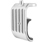 Adfaga Hebilla de Bicicleta en Forma de E, aleación de Aluminio, Gancho Estable Pulido Ligero para Accesorios de Bicicleta Plegables, Seguro, Duradero, fácil de Instalar (Plata)