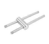 Adfaga Herramienta de compresor de Prensa de Punta de Taco de Billar Profesional de Acero Inoxidable con Tornillo Desmontable en Tubo de Metal para Jugadores de Billar 11 mm Confor