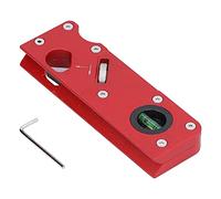 Adfaga Herramienta profesional para trabajar la madera con plano de chaflán, cepillo manual de acero al carbono con profundidad ajustable para aplanar y recortar madera, rojo, 15,5