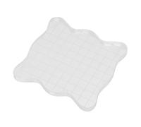 Adfaga Juego de bloques de estampado acrílico, herramienta de artesanía transparente súper transparente con líneas de cuadrícula para hacer tarjetas de álbumes de recortes, bloques (5 * 5cm)