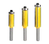 Adfaga Juego de brocas para enrutador de 4 flautas Brocas de corte de madera de carburo profesional para tallado y bandas suaves y precisos Material de carburo cementado duradero V