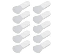 Adfaga Juego de brochas de silicona, 10 unidades, mini aplicador de lodo facial, suave, agradable a la piel, portátil, mango corto, brocha de maquillaje para belleza, rutina de cui (Estilo de pulgar
