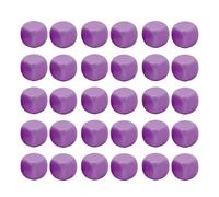 Adfaga Juego de Dados de 30 Uds. De 6 Caras, Juego de Mesa de plástico Personalizable DIY, Dados para Aprendizaje de matemáticas, Actividades en el Aula, Juegos educativos de 16mm (Púrpura)