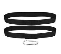 Adfaga Juego de Entrenamiento de Cuerda de Batalla de Grado Profesional con Correa de Nailon Resistente y para Entrenamientos HIIT Entrenamiento de Fuerza Fitness al Aire Negro 40