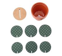Adfaga Juego de Posavasos de 6 uds., Posavasos Antideslizantes de Calor DIY Divertidos Verdes para decoración de Oficina, hogar, Bar, tapetes de Taza de Material de Corcho EVA