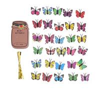 Adfaga Juego de tarjetas de felicitación del día de San Valentín, 30 piezas, tarjetas de intercambio coloridas de San Valentín con lazo de alambre dorado para regalo de fiesta en e (UNA)