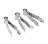 Adfaga Juego profesional de engarzadora de pasteles de acero inoxidable, 3 piezas, herramientas de decoración para hornear para moldear pasteles, trabajo de azúcar, pasteleros, che