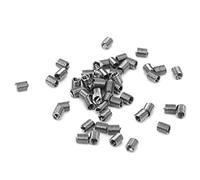 Adfaga Kit de 50 insertos roscados de alambre de acero inoxidable M1 6 x 0 35, manguito de reparación roscado, tuerca reductora, sujetador para autopartes, maquinaria hidráulica, e (ZD)