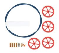 Adfaga Kit de actualización de extrusora de impresora 3D Juego de amortiguadores de resortes de tuerca niveladora de giro manual rojo de alto rendimiento con material de alúmina pa