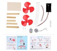 Adfaga Kit de generador de energía eólica, vástago Educativo DIY para Proyecto científico, Juego de Aprendizaje de energía renovable, Kit de construcción de Modelo de Madera