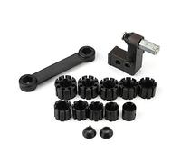 Adfaga Kit de herramientas de joyería profesional para colocar anillos con bola de grabado, abrazadera de ajuste de diamante para joyeros, artesanos, diseñadores, metal, plástico,