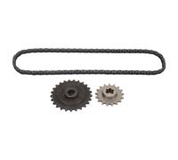 Adfaga Kit de la Cadena de la Cadena de transmisión T8F Premium 17t Sprocket Trasero Trasero con 116 Combo de Cadena de Enlace Construcción de Acero de Grado Profesional para Ty Ro