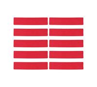 Adfaga Kit de marcadores de línea de Tenis High Visibily Markers de PVC PVC para el Entrenamiento de fútbol de Baloncesto Marcado de Campo Deportivo multipropósito 10 (Rojo)