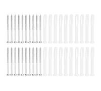 Adfaga Kit de tubo de tornillo de expansión, 20 piezas, pernos de anclaje de pared resistentes con fuerte poder de sujeción para instalación de gabinetes de muebles en paredes de l