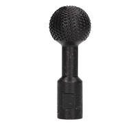 Adfaga Lima giratoria esférica con cabeza de bola, herramienta de pulido de alta precisión de 14 mm para tallado de madera, biselado, desbarbado, accesorio de amoladora angular de (negro)