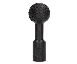 Adfaga Lima giratoria esférica con cabeza de bola, herramienta de pulido de alta precisión de 14 mm para tallado de madera, biselado, desbarbado, accesorio de amoladora angular de (negro)