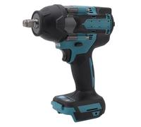Adfaga Llave de impacto sin escobillas de 21 V, destornillador de impacto eléctrico inalámbrico con velocidad variable, luz LED, cabezal de aleación para bricolaje, construcción do
