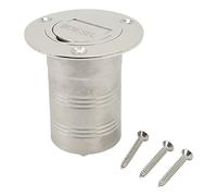 Adfaga Llenador de Cubierta Marina de Acero Inoxidable 316 en ángulo Recto con Tapa sin Llave, Accesorio para Tanque de mamparo para yate, Muelle de Barco, 50 mm, 2 Pulgadas (Diesel)