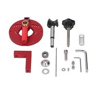 Adfaga Localizador de taladro de bisagra Plantilla profesional de orificio de bisagra de aleación de aluminio con función de sujeción para instalación precisa de bisagras de gabine